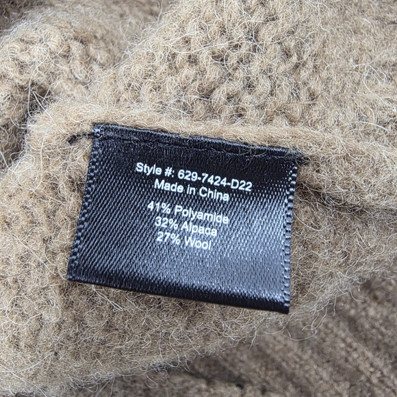 Jenni Kayne Alpaca Wool Blend Long Cardigan Sweater Camel Button Quiet Luxury Sm - Picture 11 of 12